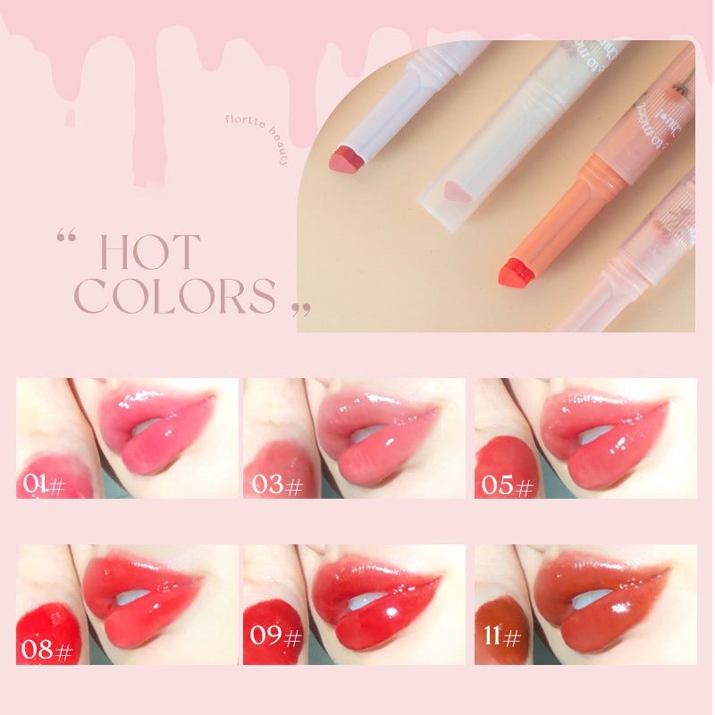 Shop FLORTTE First Kiss Love Stick Lipstick Pen with Mirror. Portable long lasting matte lip color with smooth texture for everyday makeup looks.