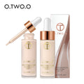Dropper bottle of liquid foundation with concealers for full coverage and smooth, even skin application