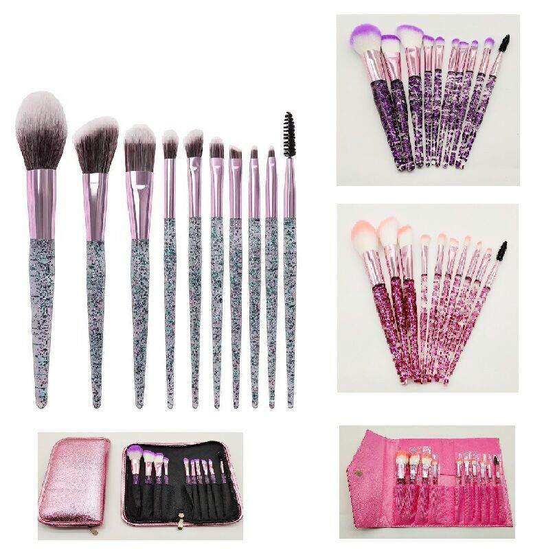 10 Piece Makeup Brush Set