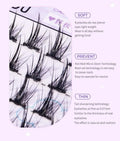 Close-up of eyes wearing natural anime-inspired Manga Cluster Lashes for cosplay and everyday beauty looks