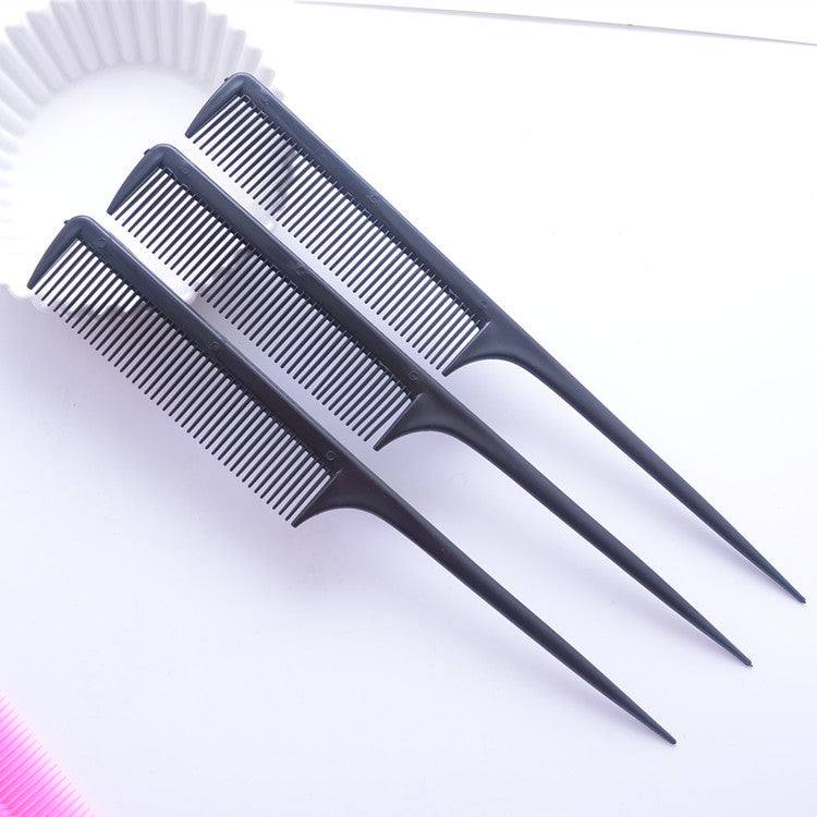 NuraGlow Rat Tail Comb for Hair Styling – Plastic Sectioning & Parting Comb