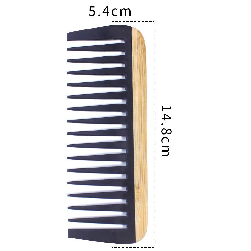 Bamboo hair comb for women anti-static wooden skincare beauty tool