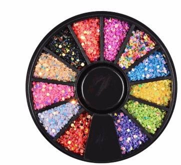 Color Pop Nail Sequins in vibrant colors for creative and sparkling nail art designs