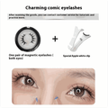NuraGlow false lashes without glue – Reusable Natural Lashes with Lash Curler