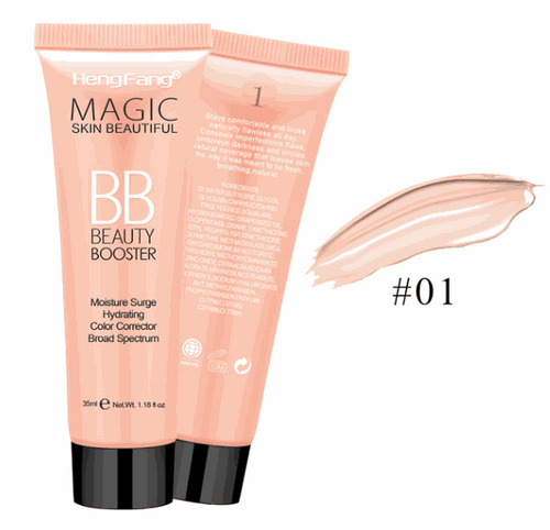 Brightening BB Cream foundation tube with sunscreen and moisturizing formula