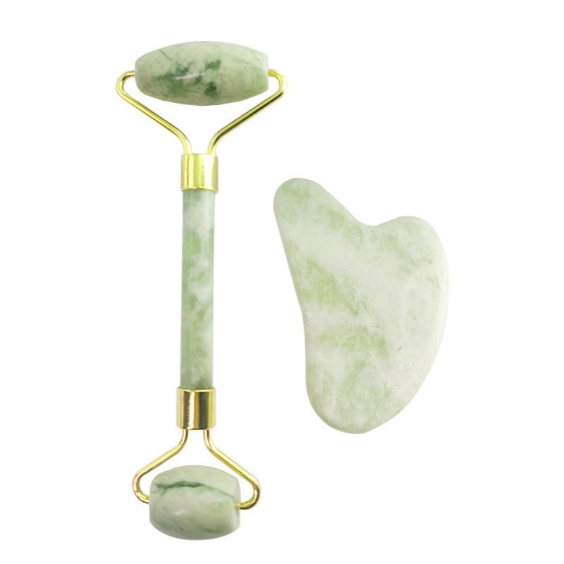 White Jade Facial Roller Gua Sha Set for Skincare Massage