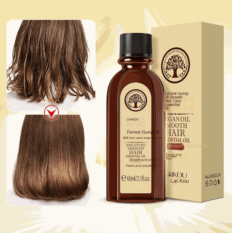 Argan Oil Hair Serum for Smooth and Frizz