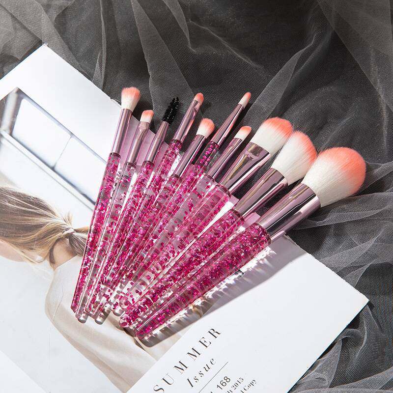 10 Piece Makeup Brush Set