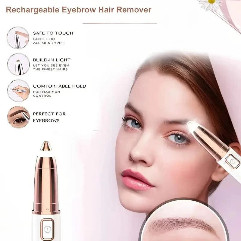 Rechargeable Painless Eyebrow Hair Remover 