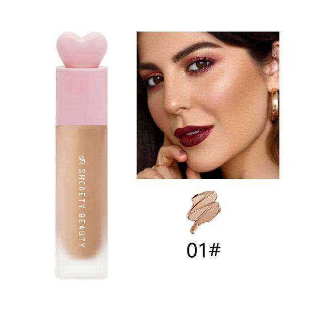 SHCOETY Liquid Foundation bottle with oil control makeup cream for matte finish