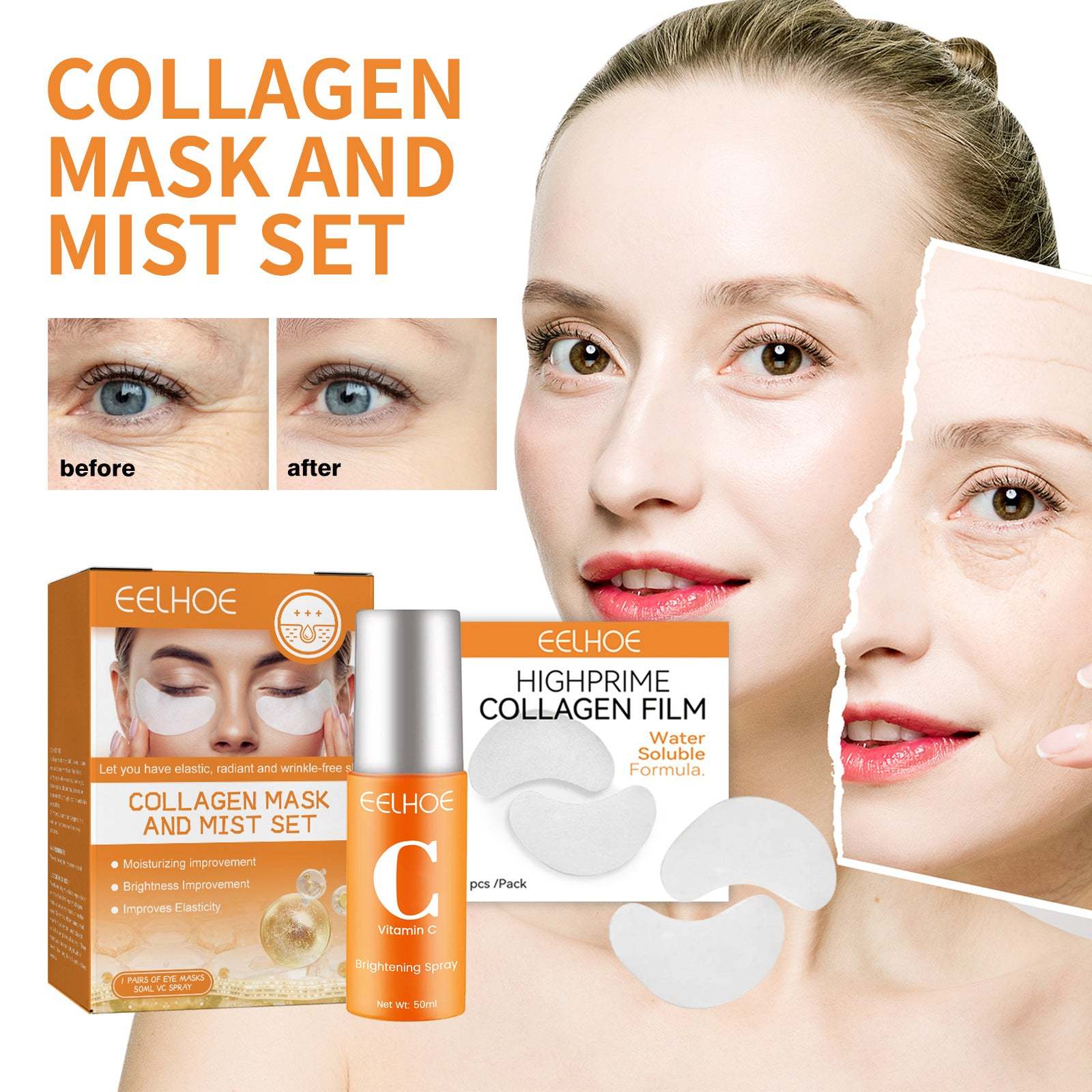 collagen eye mask spray for dark circles