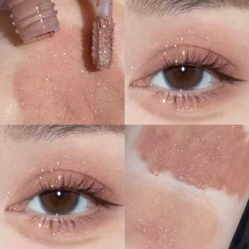 Brown Glitter Eyeshadow Stick | Shimmer Contour Cream Makeup