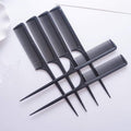 NuraGlow Rat Tail Comb for Hair Styling – Plastic Sectioning & Parting Comb