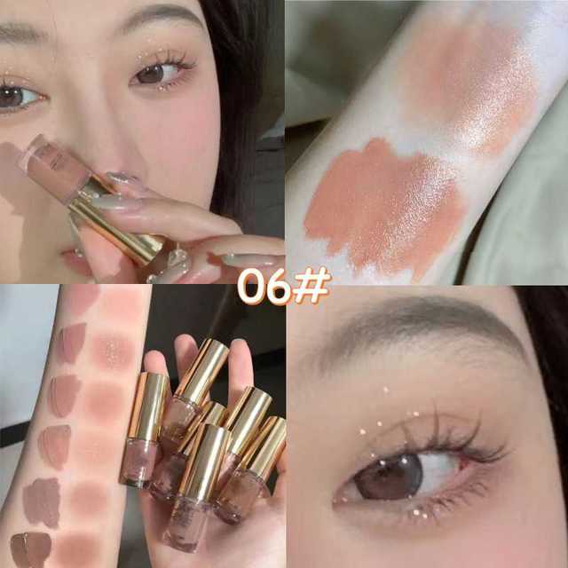 Brown Glitter Eyeshadow Stick | Shimmer Contour Cream Makeup