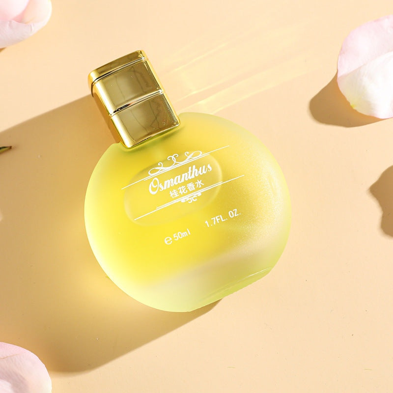 Elegant Osmanthus & Jasmine Perfume bottle with floral blossom essence