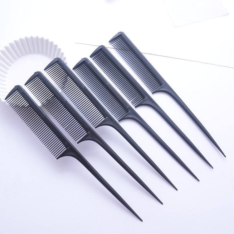 NuraGlow Rat Tail Comb for Hair Styling – Plastic Sectioning & Parting Comb